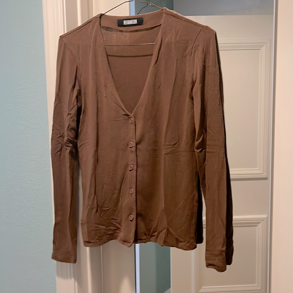 Reformation Brown Cardigan
